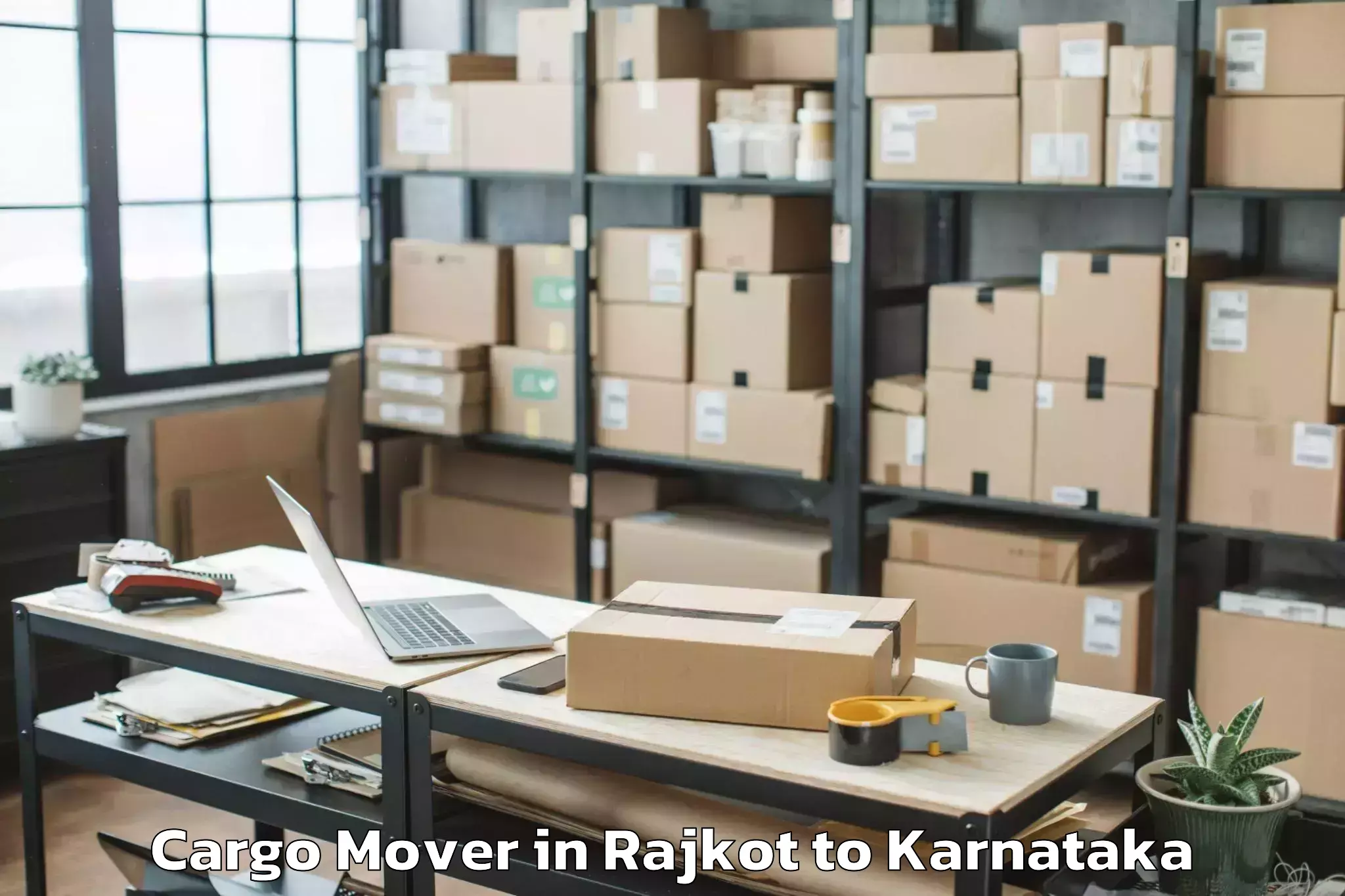 Reliable Rajkot to Ganagapura Cargo Mover